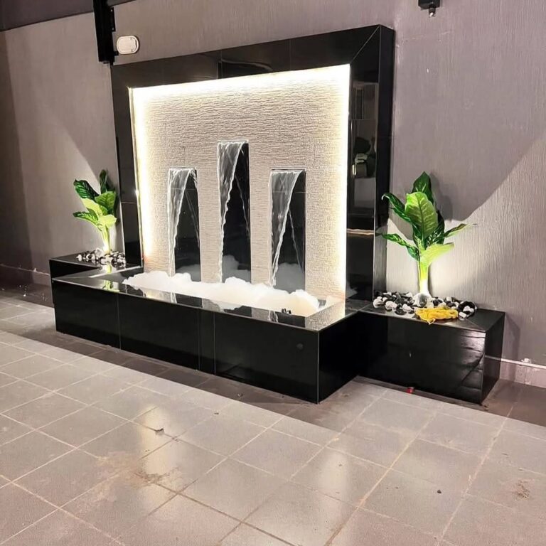 تصميم وتنفيذ الشلالات والنوافير